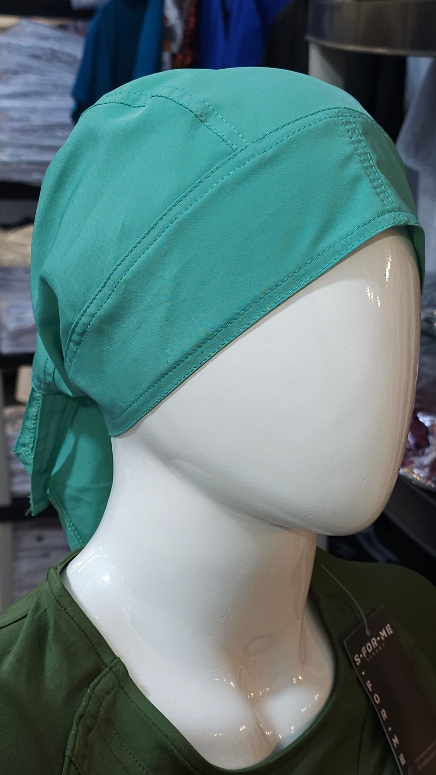 Gorro Quirurgico Menta Four Ways Unisex Strech