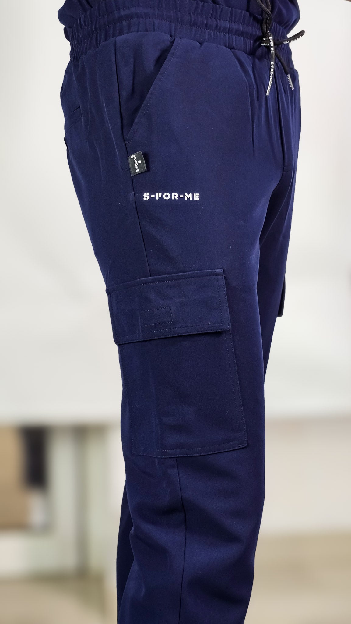 Pantalon Antifluido Hombre 300 Azul Marino