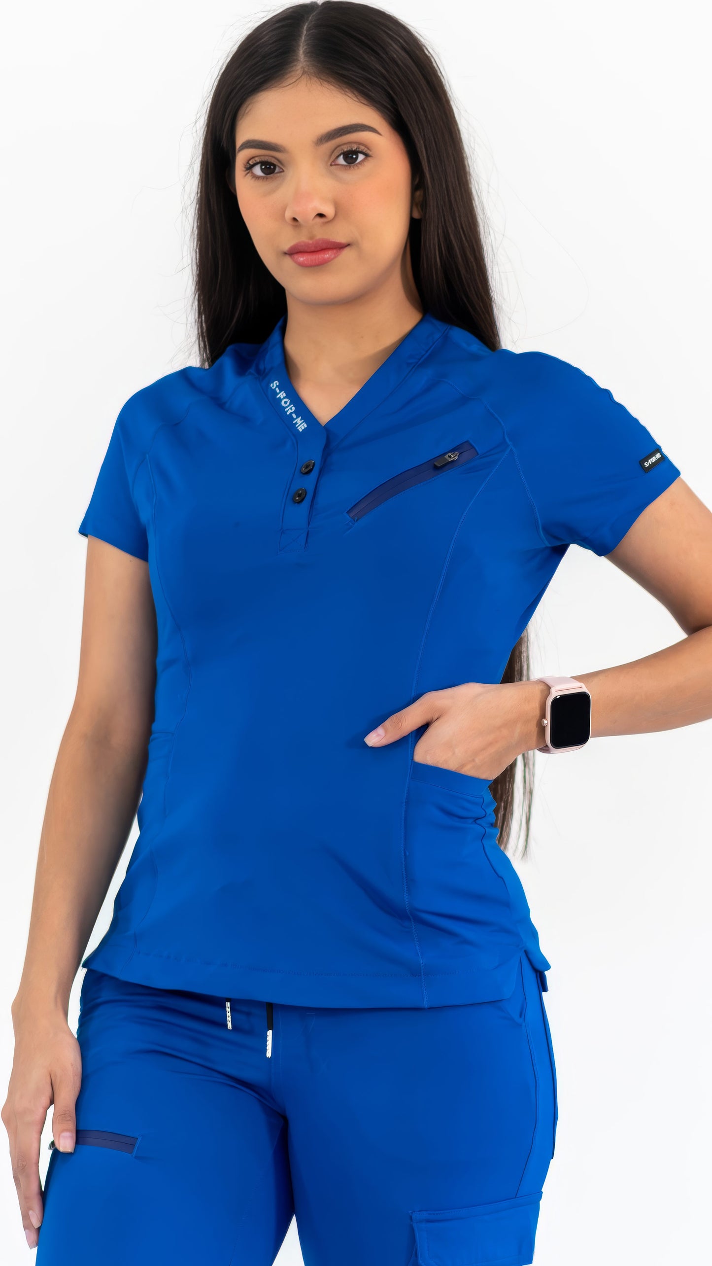 Filipina Quirúrgica Super Stretch Azul Rey, Scrubs 905