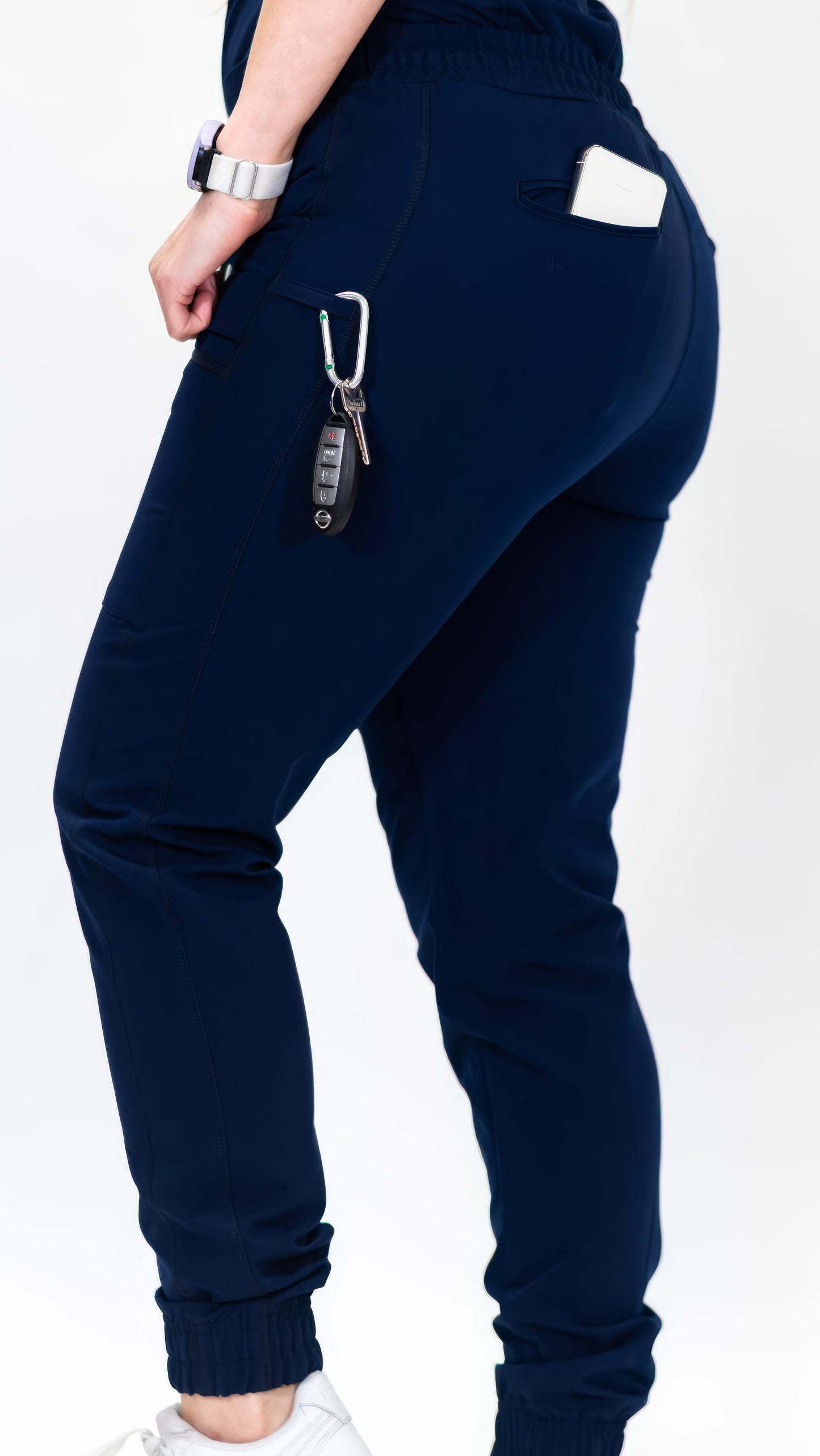 Jogger Quirúrgico Azul Marino Mujer, Scrubs Antifluido Est. 300