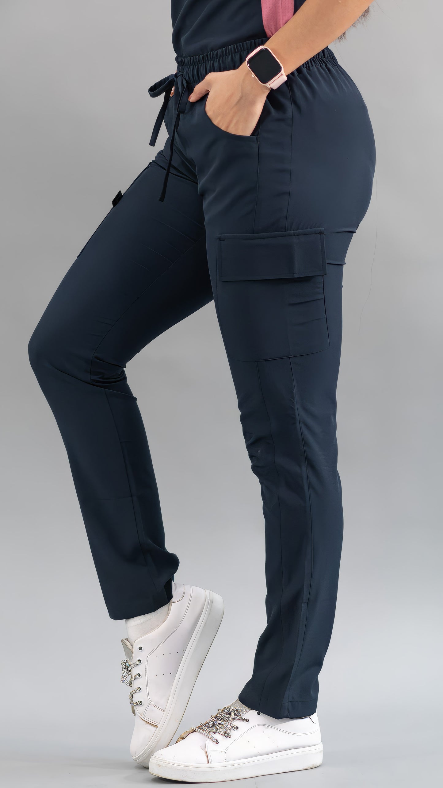 Pantalón Quirúrgico Skinny, Azul Mno F.W Mujer, Scrubs 520