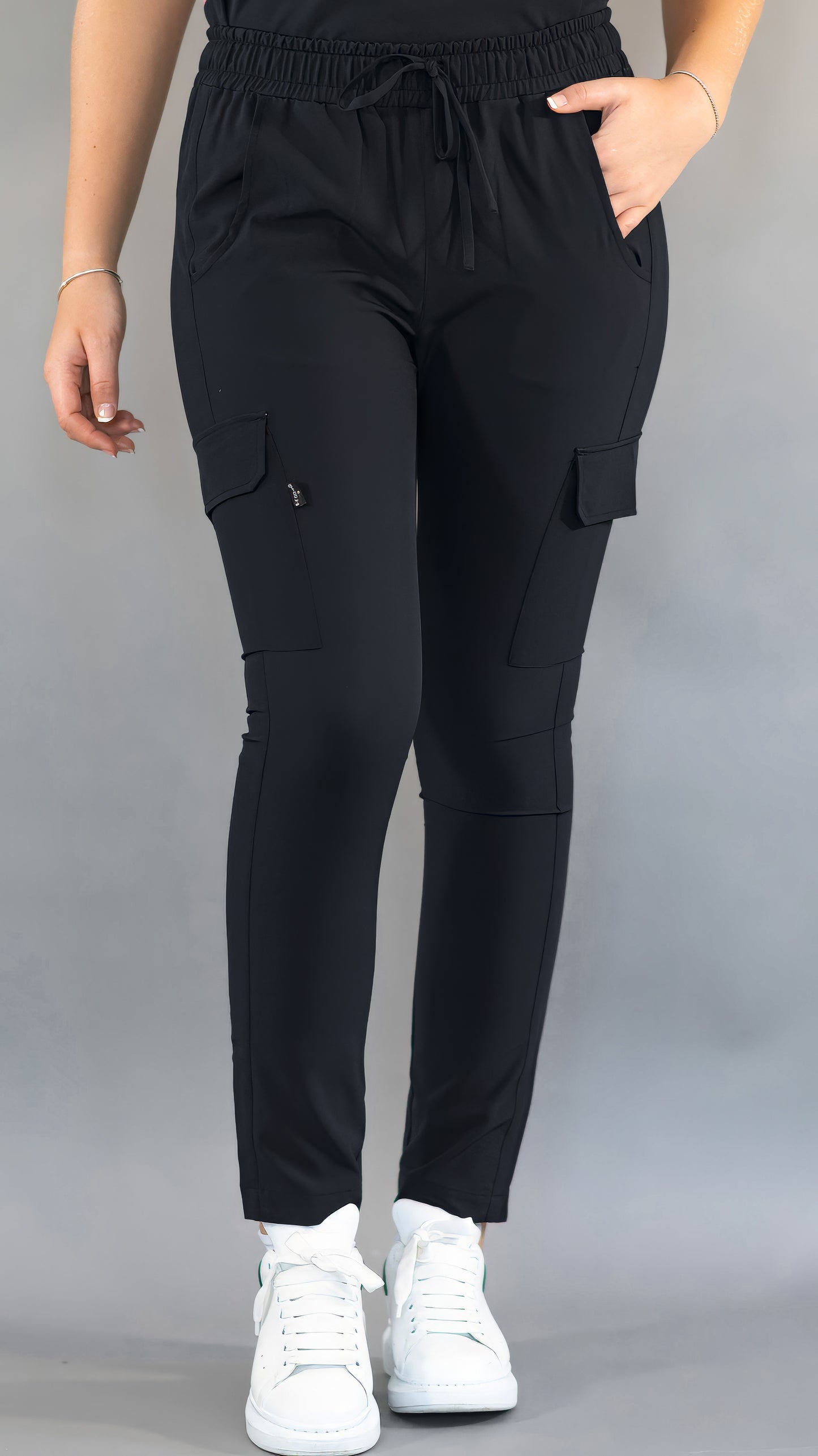 Pantalón Quirúrgico Skinny, Negro F.W Mujer, Scrubs 520