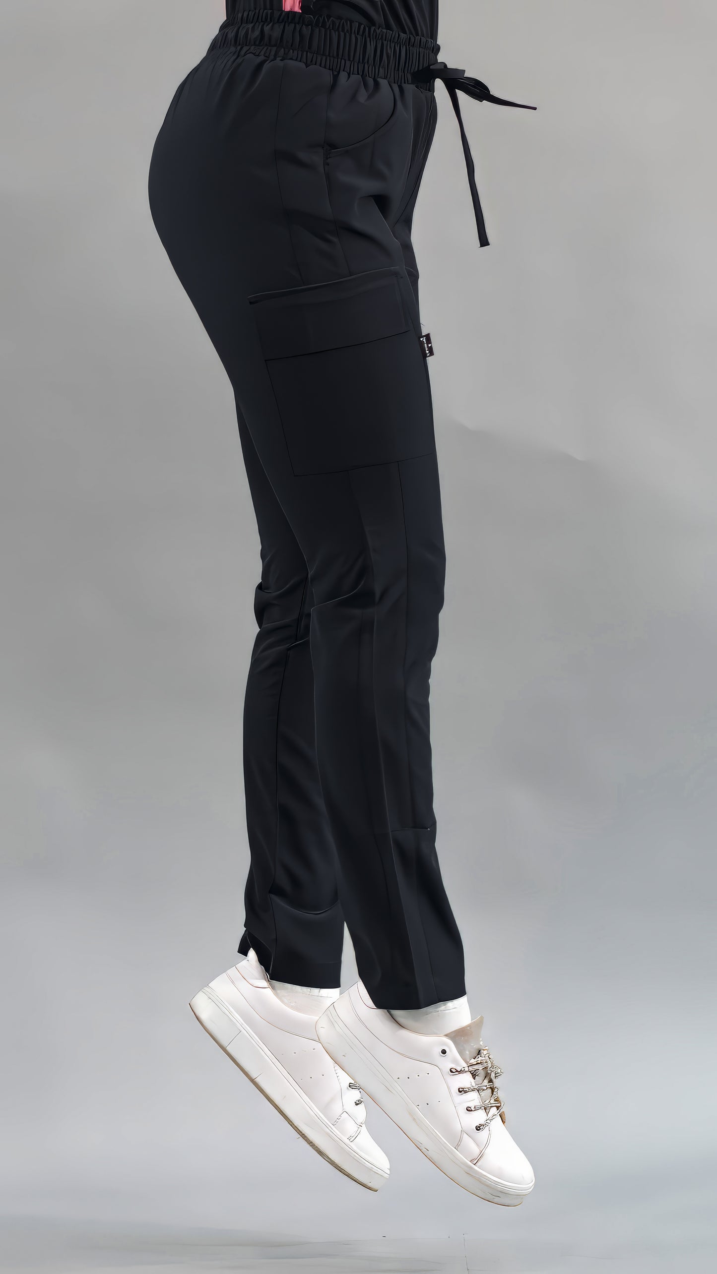 Pantalón Quirúrgico Skinny, Negro F.W Mujer, Scrubs 520