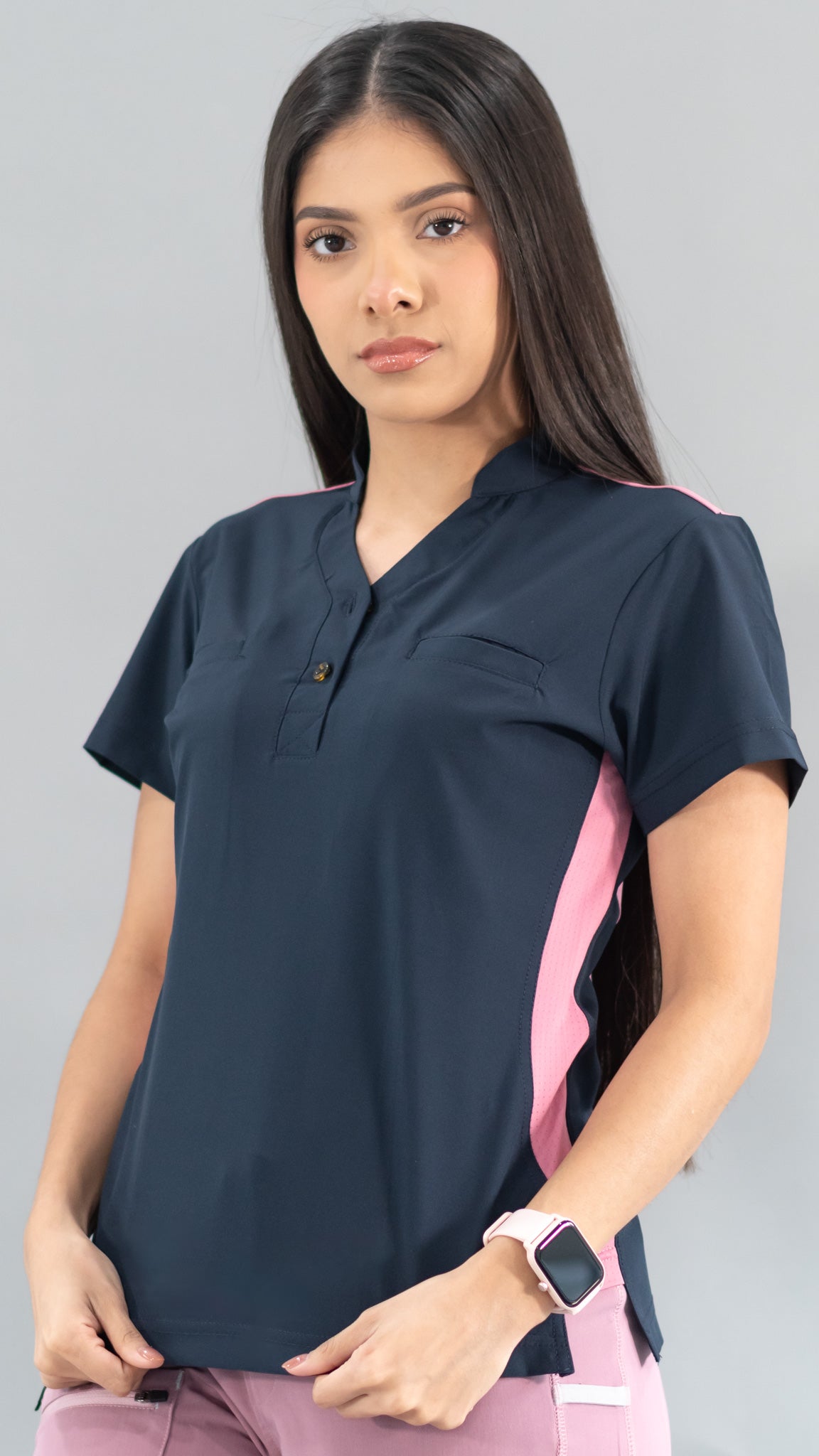 Filipina Quirúrgica Azul Mno./Palo de Rosa Mujer, Scrubs 520