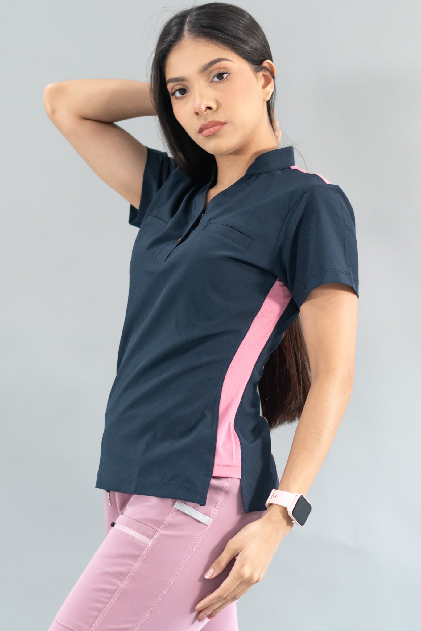 Filipina Quirúrgica Azul Mno./Palo de Rosa Mujer, Scrubs 520