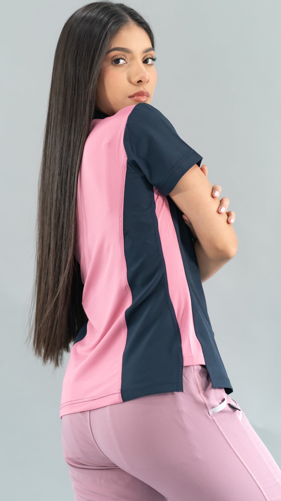 Filipina Quirúrgica Azul Mno./Palo de Rosa Mujer, Scrubs 520