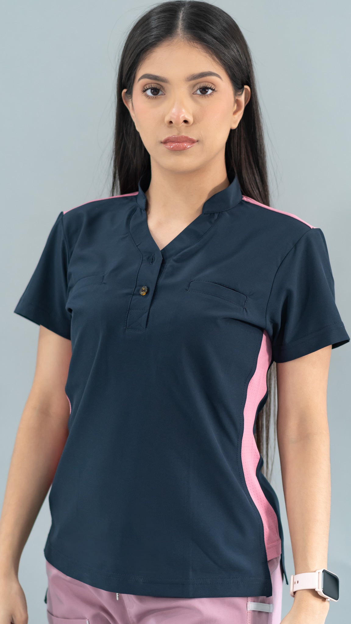 Filipina Quirúrgica Azul Mno./Palo de Rosa Mujer, Scrubs 520