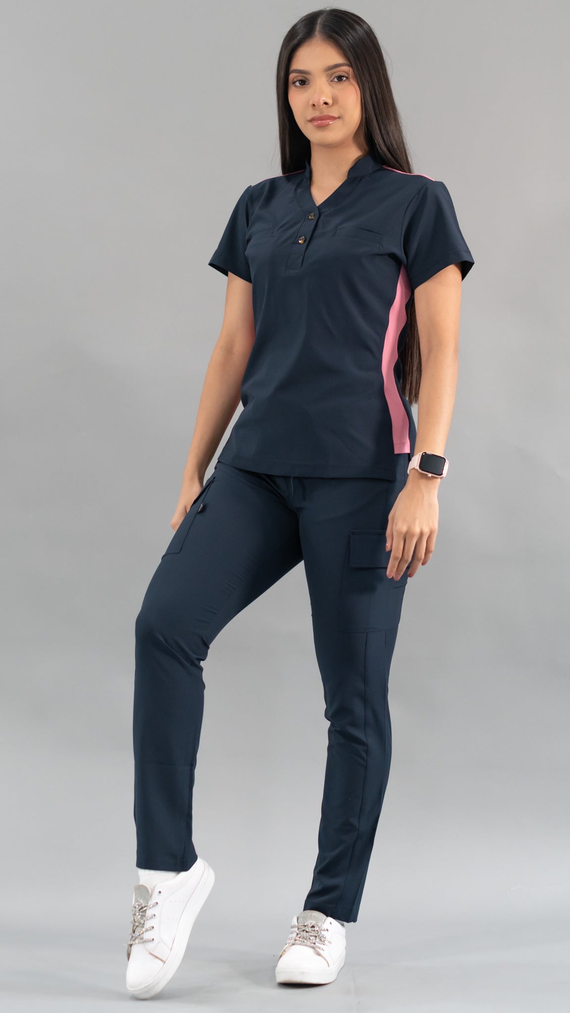 Pantalón Quirúrgico Skinny, Azul Mno F.W Mujer, Scrubs 520