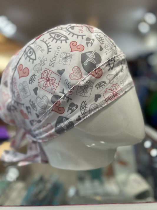Gorro Quirúrgico Estampado Sforme Health rosa/gris